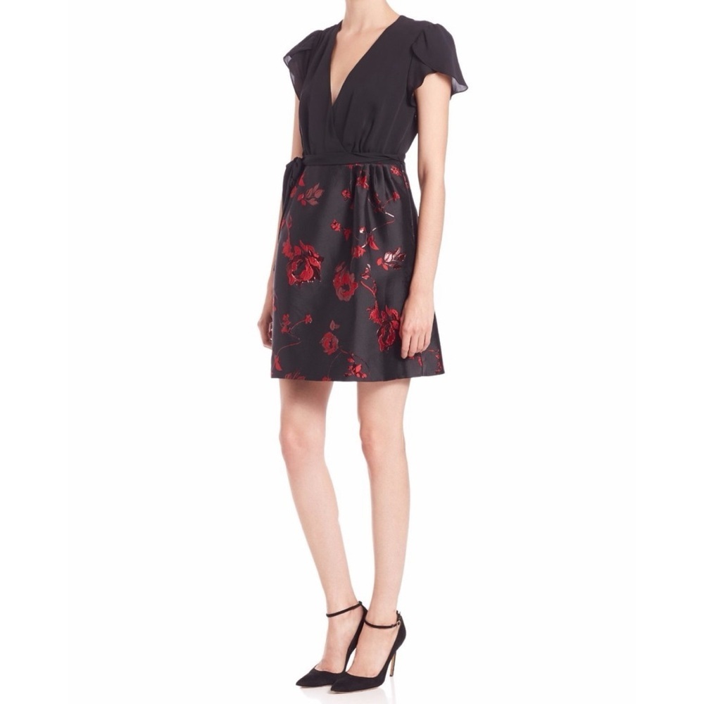 DVF Diane Von Firstenberg Floral Brocade Dress 2